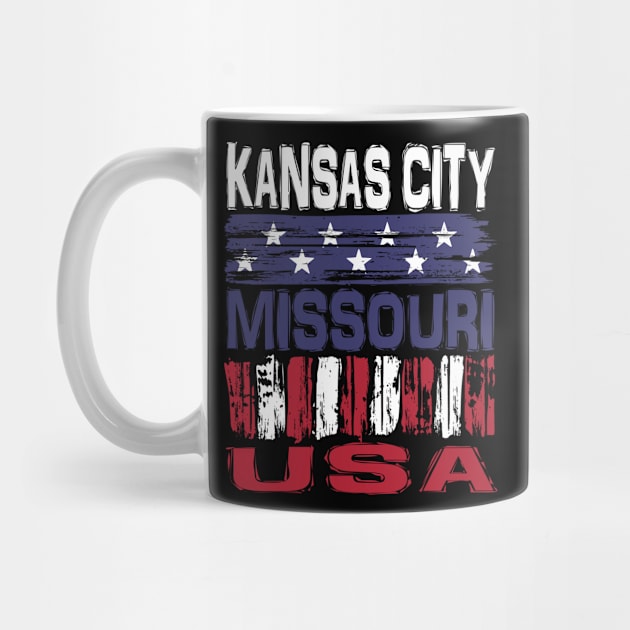 Kansas City Missouri USA T-Shirt by Nerd_art